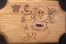 Panneau de porte WC